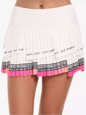 Lucky in Love Santa Fe Summer Glow 13" Pleated Tennis Skort